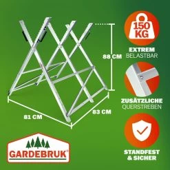 Holzsägebock Metall Verzinkt 83x81x88cm 16 Holzsägebock Metall Verzinkt 83x81x88cm -Gartenmöbel Und Dekoration Geschäft c64e6e584466345e305639691f054123 03 102049 on dts web low de 1