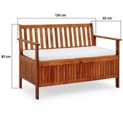 Gartenbank Akazienholz 120x62x82cm Mit Stauraum -Gartenmöbel Und Dekoration Geschäft c72a9f3f340c13cf3f9942dfb14c0311 de 100005d 2