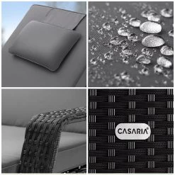 Polyrattan Sonnenliege Schwarz/Anthrazit 193x90x43cm 15 Polyrattan Sonnenliege Schwarz/Anthrazit 193x90x43cm -Gartenmöbel Und Dekoration Geschäft c8459033f7c12b22e1c6b90adda77ccb de 995628d 04 1