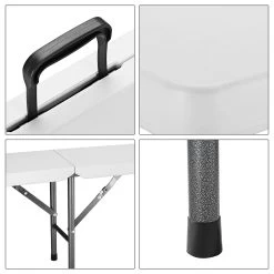 Bierbank 2er-Set Weiß Kunststoff 180cm -Gartenmöbel Und Dekoration Geschäft cc22f8303a5f79a8222e3dc500f8c55d de 100047d 12 1