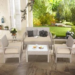 Polyrattan Garten-Sitzgruppe 4-tlg. Creme 17 Polyrattan Garten-Sitzgruppe 4-tlg. Creme -Gartenmöbel Und Dekoration Geschäft cc473ceaaa2c898285559fa15bd77a90 de 108686d 13 1