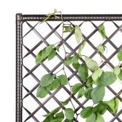 Polyrattan Blumenkasten Mit Rankgitter Braun -Gartenmöbel Und Dekoration Geschäft cc927a31a023b6506c8863c7162709e3 de 108066d 7 1