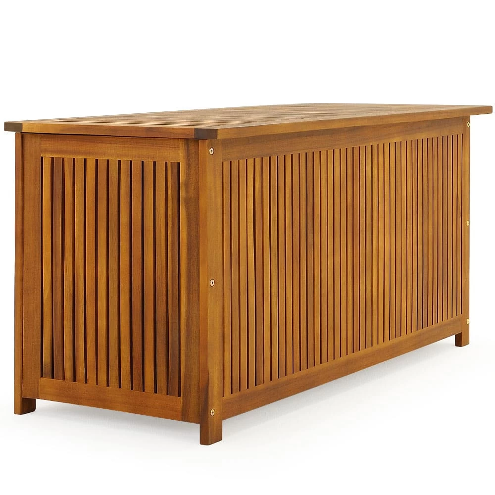 Auflagenbox Akazienholz 115x50x59cm Innenplane 21 Auflagenbox Akazienholz 115x50x59cm Innenplane – Bild 19