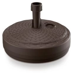 Schirmständer Braun Polyrattan Optik Ø39cm
