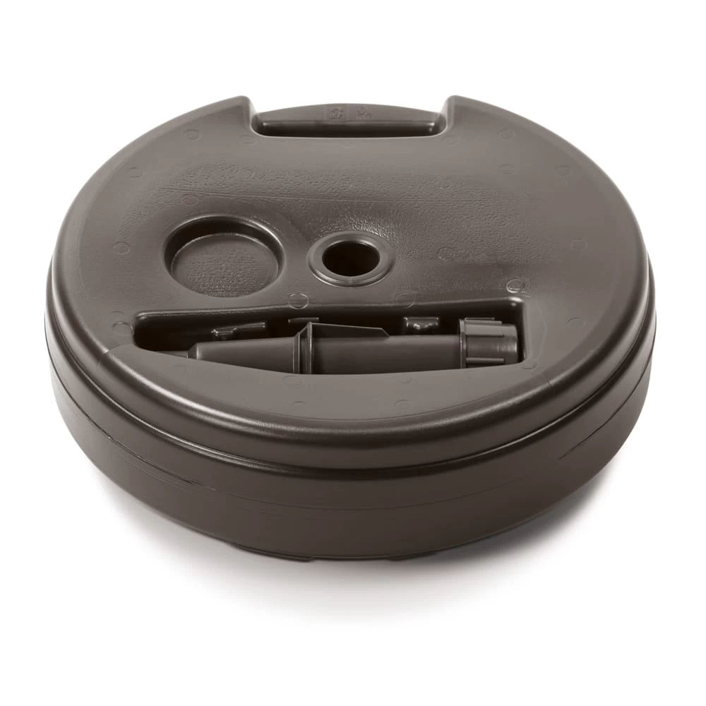 Schirmständer Weiß Polyrattan Optik 39x39x13cm 5 Schirmständer Weiß Polyrattan Optik 39x39x13cm – Bild 4