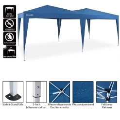 Faltpavillon Blau 3x6m UV-Schutz 50+ 18 Faltpavillon Blau 3x6m UV-Schutz 50+ -Gartenmöbel Und Dekoration Geschäft cdc46de428f5ffdc8baa807271613311 de 107100d 8 1