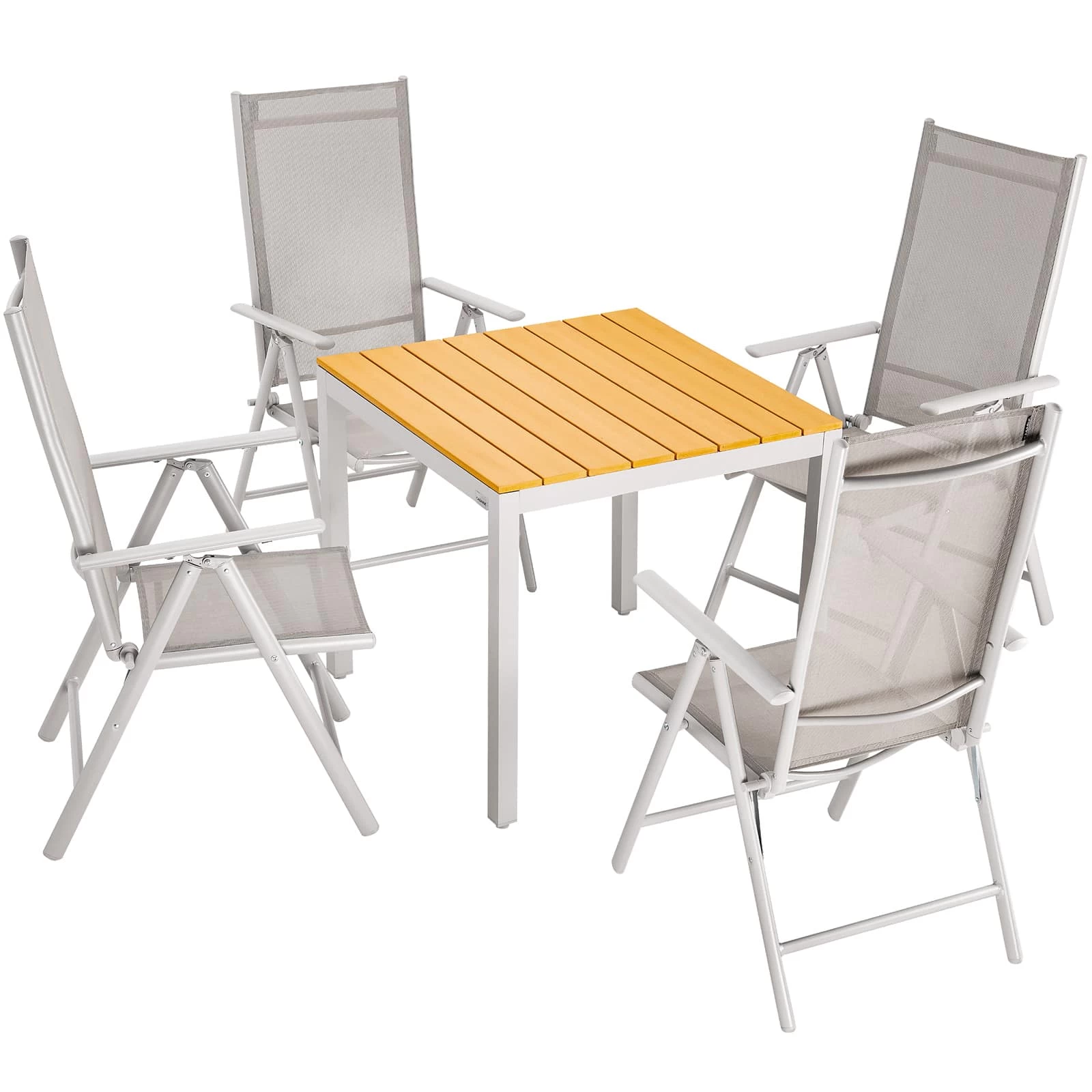 Garten-Sitzgruppe Bern 5-tlg. Creme Alu WPC 14 Garten-Sitzgruppe Bern 5-tlg. Creme Alu WPC – Bild 12