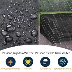 Abdeckung Vanamo Anthrazit 242x162x100cm -Gartenmöbel Und Dekoration Geschäft cf23c76113b40f72d653002888925a0e de 108650d 9 1 1