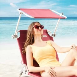 Sonnenliege Ibiza 2er-Set Rot Alu Mit Sonnendach -Gartenmöbel Und Dekoration Geschäft cf6c9728bbd91bc14f0a3a0e6071c7d3 de 107061d 9 1