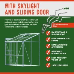 Alu Beistellgewächshaus 190x122x202cm Mit Fundament -Gartenmöbel Und Dekoration Geschäft d0349f43c0ab9d53dee1867019615057 03 991464 on dts web low uk