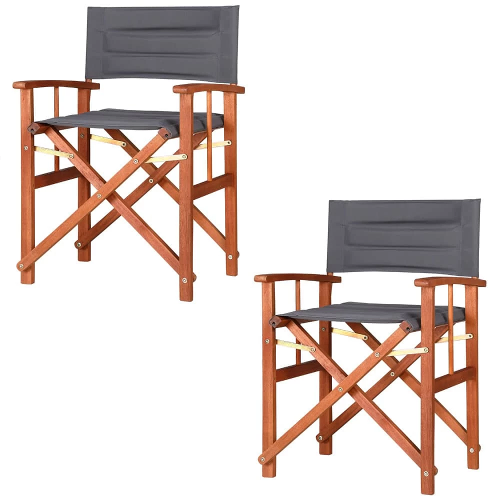 Regiestuhl 2er-Set Cannes Anthrazit Gepolstert 3 Regiestuhl 2er-Set Cannes Anthrazit Gepolstert