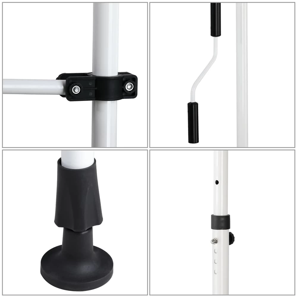 Klemmmarkise Blau/Weiß 150cm 9 Klemmmarkise Blau/Weiß 150cm – Bild 7