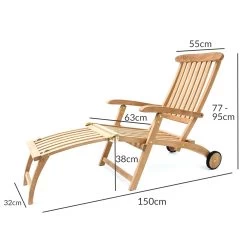 Sonnenliege Sunrise Teakholz 150x56x77/95cm -Gartenmöbel Und Dekoration Geschäft d4264d5e30f05ff5d5b84be4415537f7 de 180003d 3 1