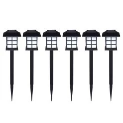 LED Solarleuchten 6er-Set Schwarz 15 LED Solarleuchten 6er-Set Schwarz -Gartenmöbel Und Dekoration Geschäft d4f0d79409372d4dc2ee65016fabe448 de 105733d 4 1 1