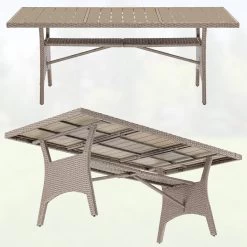 Polyrattan Gartentisch Takeo Creme 190x90x75cm WPC 19 Polyrattan Gartentisch Takeo Creme 190x90x75cm WPC -Gartenmöbel Und Dekoration Geschäft d5b1c953a010c2f2c1c8623a43c116c4 de 995690d 01 1