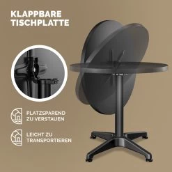 Stehtisch 2er-Set Schwarz Alu Ø60cm Klappbar, Höhenverstellbar -Gartenmöbel Und Dekoration Geschäft d5d76511bf25c8654bd765ac39cd7dc6 05 109705 on dts amz high de 1