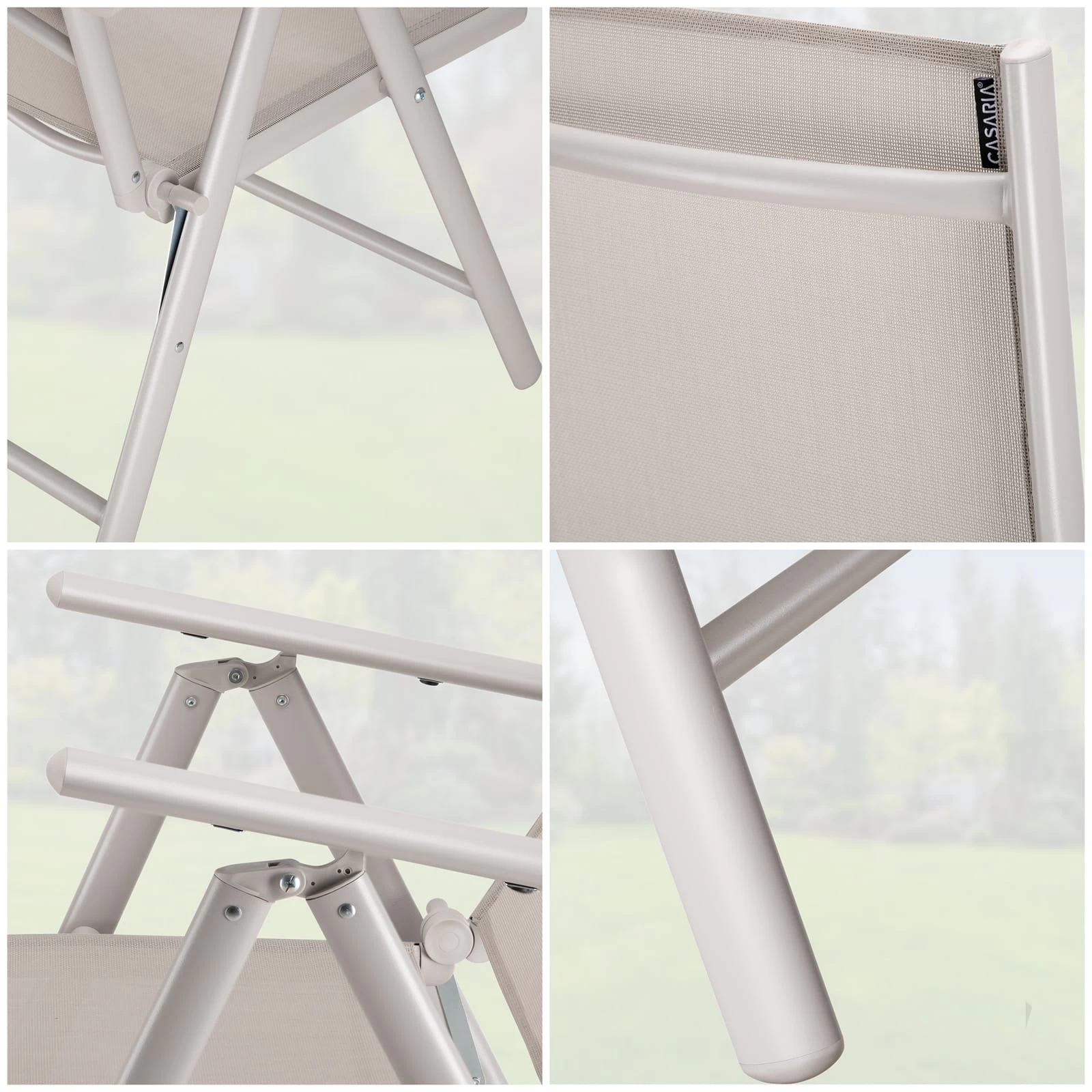 Garten-Sitzgruppe Bern 5-tlg. Creme Alu WPC 5 Garten-Sitzgruppe Bern 5-tlg. Creme Alu WPC – Bild 3