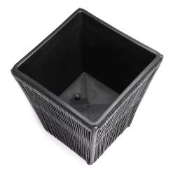 Blumenkasten Acapulco 2er-Set Schwarz 36x36x40cm -Gartenmöbel Und Dekoration Geschäft d8ad01407d9b59c6a4bb612695be584f de 108061d 4 1