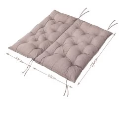 Bankauflage Mit Rückenlehne Creme Meliert 100x110x8cm -Gartenmöbel Und Dekoration Geschäft d8d6111709e513fe32b9eac94a984439 de 108015d 8 1