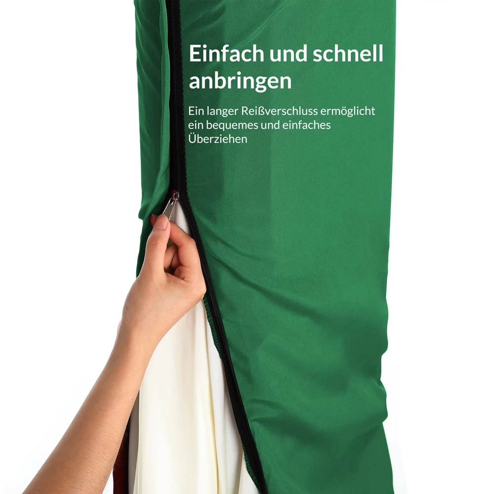 Abdeckung Ampelschirm Sonnenschirm Grün 3,5m 12 Abdeckung Ampelschirm Sonnenschirm Grün 3,5m – Bild 10