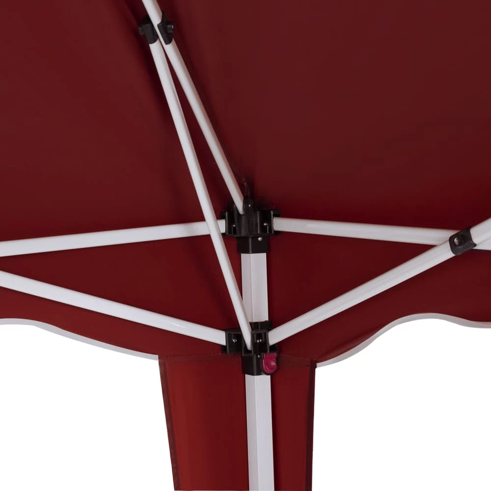 Faltpavillon Capri - Popup Weinrot 3x3m 5 Faltpavillon Capri - Popup Weinrot 3x3m – Bild 3