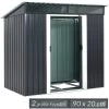 Geräteschuppen Anthrazit Metall 196x122x180cm 2 Geräteschuppen Anthrazit Metall 196x122x180cm -Gartenmöbel Und Dekoration Geschäft da875e14be8c7e1445719f597b78e08b de 993483g 1