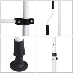 Klemmmarkise Weiß/Grau 350cm -Gartenmöbel Und Dekoration Geschäft dc5ff7e445d016eaf2e4cf250584614c de 108287d 4 1 1 1