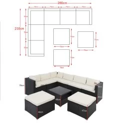 Polyrattan Ecklounge XXL Schwarz/Creme Inkl. Kissen 13 Polyrattan Ecklounge XXL Schwarz/Creme Inkl. Kissen -Gartenmöbel Und Dekoration Geschäft dd83b9f5da3951ac524bbcf4c9fe9c62 de 995172d 11 1 1