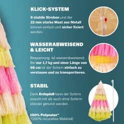 Sonnenschirm Hawaii Bunt Ø160cm UV-Schutz 30+ 11 Sonnenschirm Hawaii Bunt Ø160cm UV-Schutz 30+ -Gartenmöbel Und Dekoration Geschäft dea78cdeab396b9d8bd663a02dc6b1d6 04 109182 on dts web low de 1