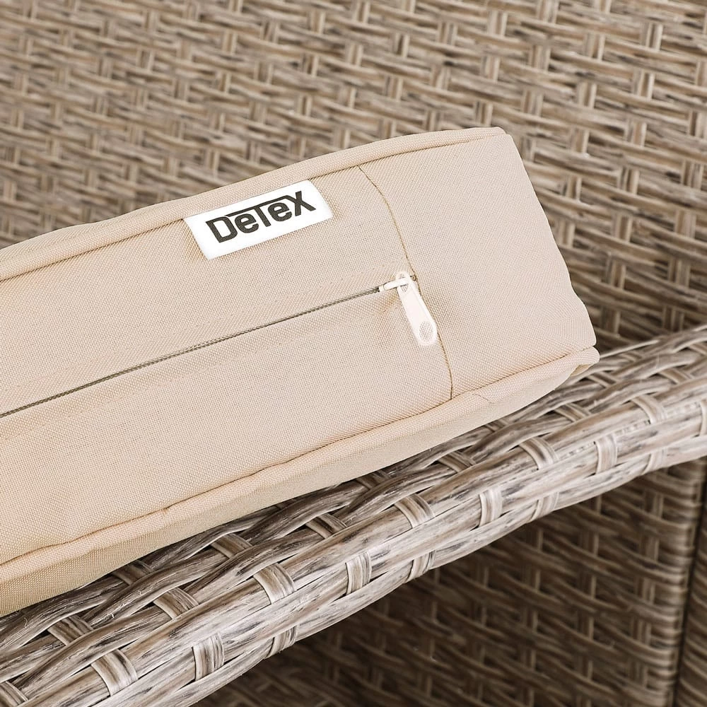 Polyrattan Garten-Sitzgruppe 4-tlg. Creme 4 Polyrattan Garten-Sitzgruppe 4-tlg. Creme – Bild 2