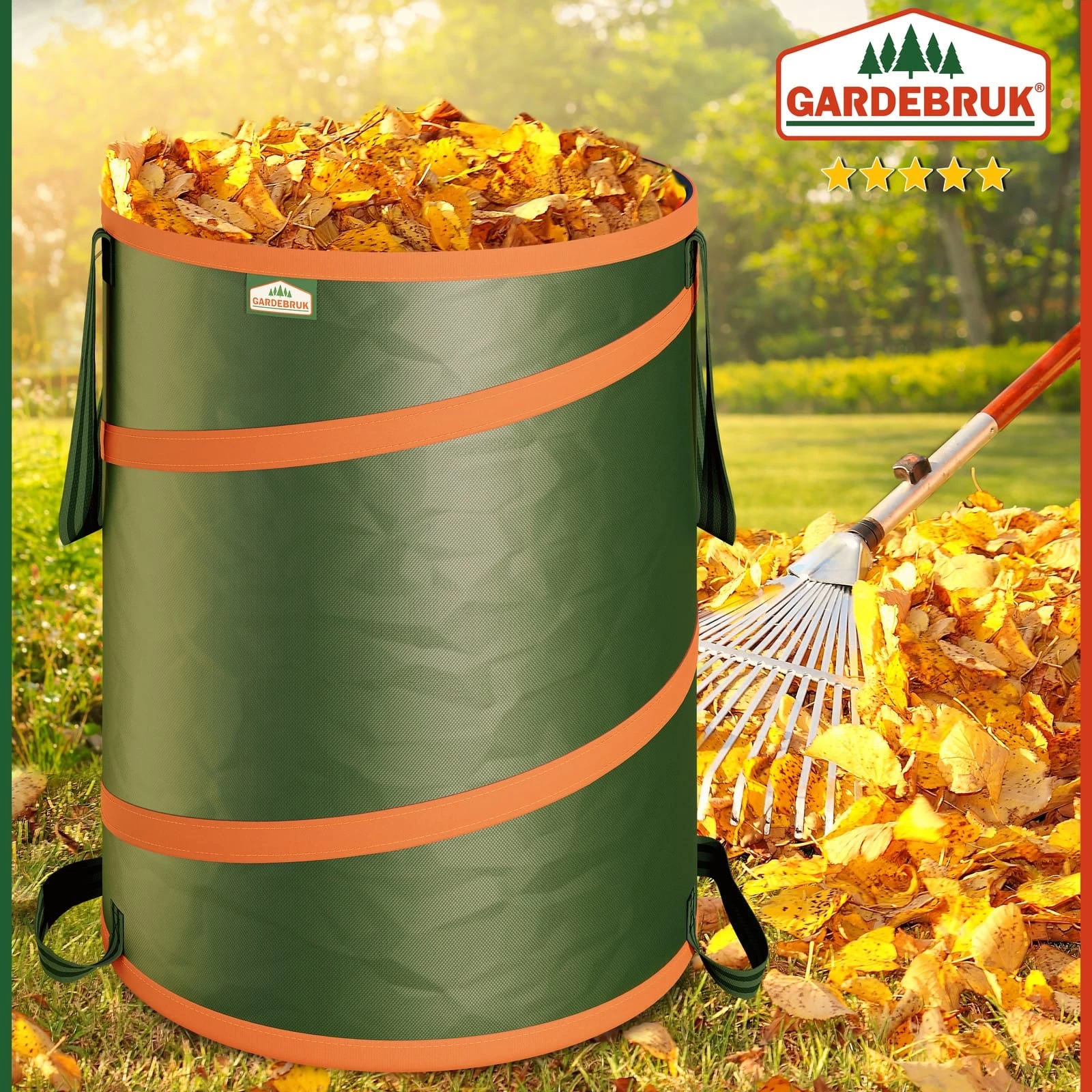 Popup Gartenabfallsack 3er-Set Grün Je 85 Liter 5 Popup Gartenabfallsack 3er-Set Grün Je 85 Liter – Bild 3