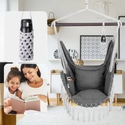 Hängesessel Anthrazit 170x100x150cm -Gartenmöbel Und Dekoration Geschäft e0ff7cb30032991b83c0755cc19a42ae de 109252d 5 1 1