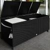 Polyrattan-Auflagenbox Schwarz 117,5x55x64,5cm Mit Rollen -Gartenmöbel Und Dekoration Geschäft e1754d743d559049641b5610ff89f9d2 de 102171g