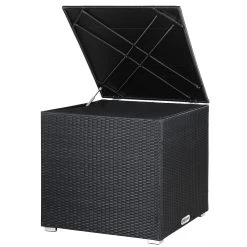 Polyrattan Auflagenbox Schwarz 318L