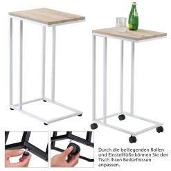Beistelltisch Weiß 50x35x65/70cm Mit Rollen -Gartenmöbel Und Dekoration Geschäft e21047ad808b28a661474d8f3eaaf6c9 de 108648d 9 1