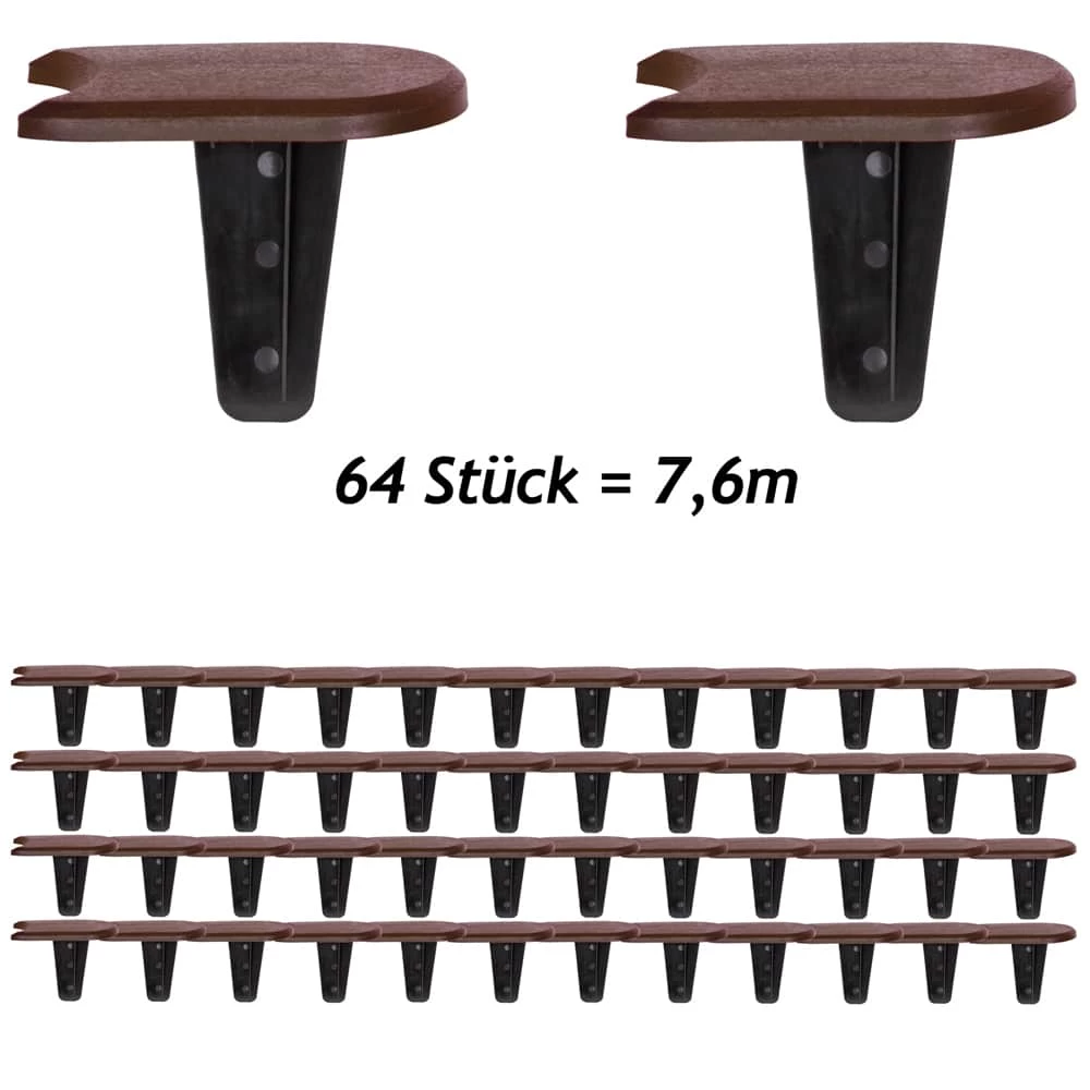 Beeteinfassung 2er-Set Braun 7,6m 7 Beeteinfassung 2er-Set Braun 7,6m – Bild 5