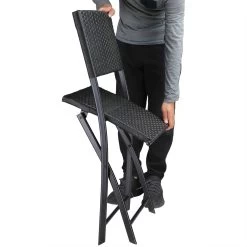 Polyrattan Klappstuhl Rom 2er-Set Schwarz -Gartenmöbel Und Dekoration Geschäft e35e2d8b6559345a9c50c5c45be5eef7 de 108668d 2 1