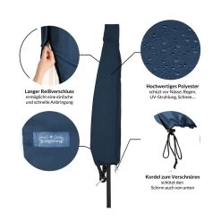 Abdeckung Ampelschirm Sonnenschirm Blau 3,5m -Gartenmöbel Und Dekoration Geschäft e36cd3714a6480152d1e5d862dc3d136 de 102715d 2 1