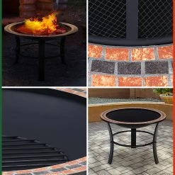 Feuerstelle Fuoco Mosaik Rund -Gartenmöbel Und Dekoration Geschäft e4133c33764325d825df9396e7301803 de 107791d 20