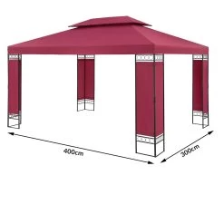 Pavillon Elda Bordeauxviolett XXL 3x4m 16 Pavillon Elda Bordeauxviolett XXL 3x4m -Gartenmöbel Und Dekoration Geschäft e5c447120cea8d76f9e2700ede2a59b3 de 994671d 1 1