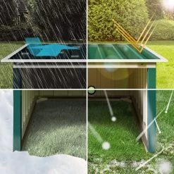 Mähroboter Garage Grün Metall 89x90x54cm -Gartenmöbel Und Dekoration Geschäft e667a040d525db99c739a824dafc611b de 109177d 6 1