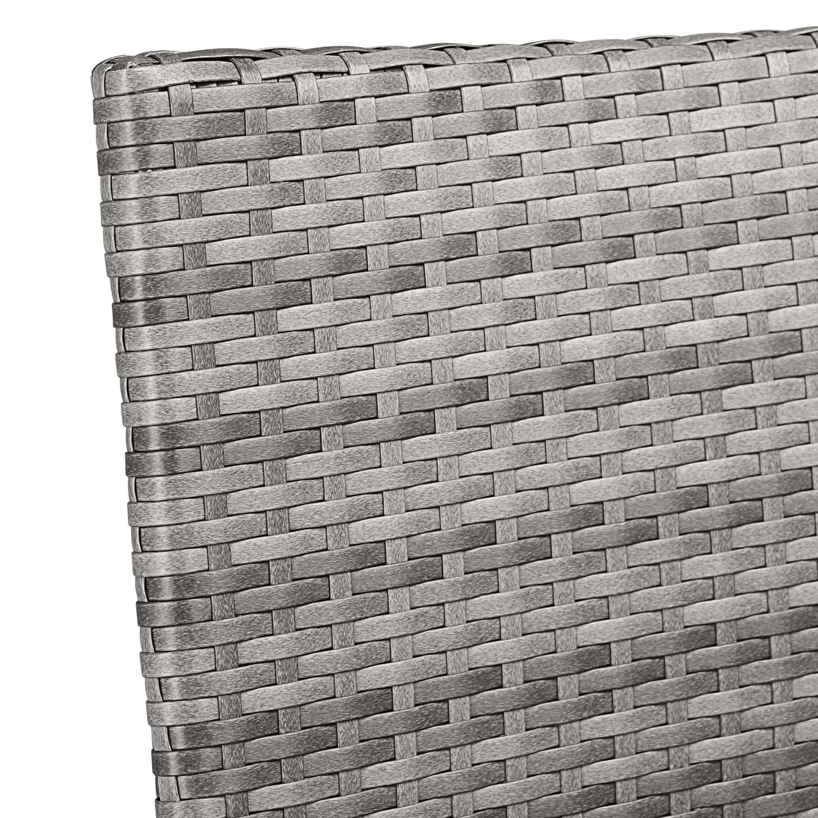 Polyrattan Stapelstuhl Comfort 4er-Set Grau 9 Polyrattan Stapelstuhl Comfort 4er-Set Grau – Bild 7