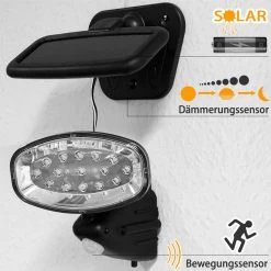 LED Solar-Wandlampe 2er-Set Bewegungsmelder -Gartenmöbel Und Dekoration Geschäft e97b3f8b5483f4176136ebc6b00e46e0 de 102870d 5 1 1