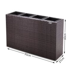 Polyrattan Blumentopf Braun 95x27x60cm 15 Polyrattan Blumentopf Braun 95x27x60cm -Gartenmöbel Und Dekoration Geschäft e992a355ea3227ede15b350f10db6d5a de 106643d 7