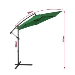 Ampelschirm Grün Alu Ø300cm UV-Schutz 50+ + Abdeckung 13 Ampelschirm Grün Alu Ø300cm UV-Schutz 50+ + Abdeckung -Gartenmöbel Und Dekoration Geschäft eacf57a291a3af543d7616160a74a9ea de 104080d 10 1