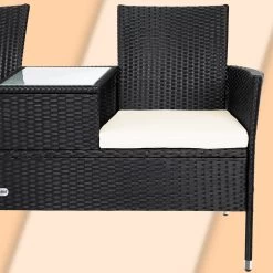 Polyrattan Kino Bank Schwarz 143x55x88cm 19 Polyrattan Kino Bank Schwarz 143x55x88cm -Gartenmöbel Und Dekoration Geschäft eb91fbeac131e6f642e0c3f4f5492a9e de 106763d 3 1