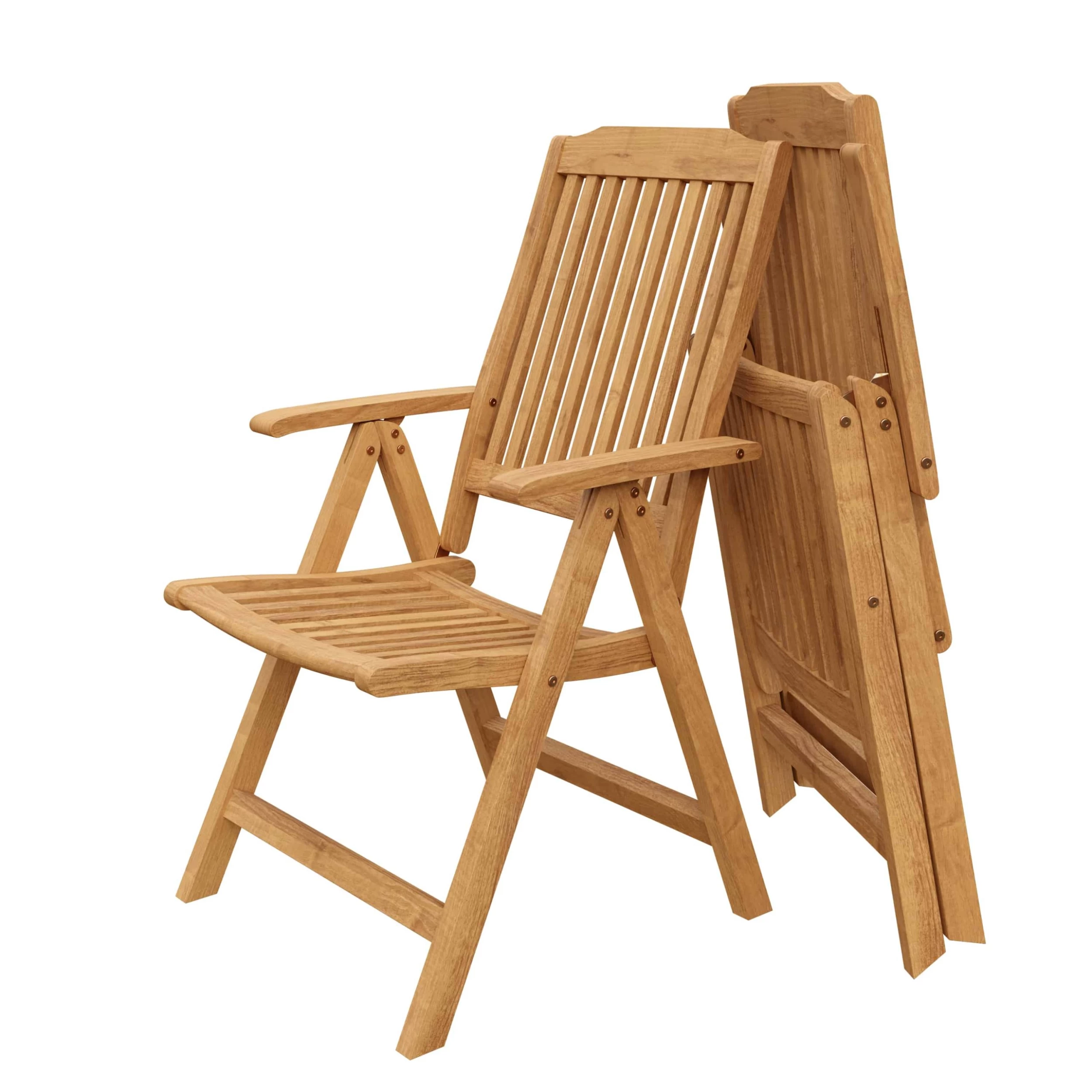 Gartenstuhl Bari 6er-Set Teakholz Klappbar 8 Gartenstuhl Bari 6er-Set Teakholz Klappbar – Bild 6