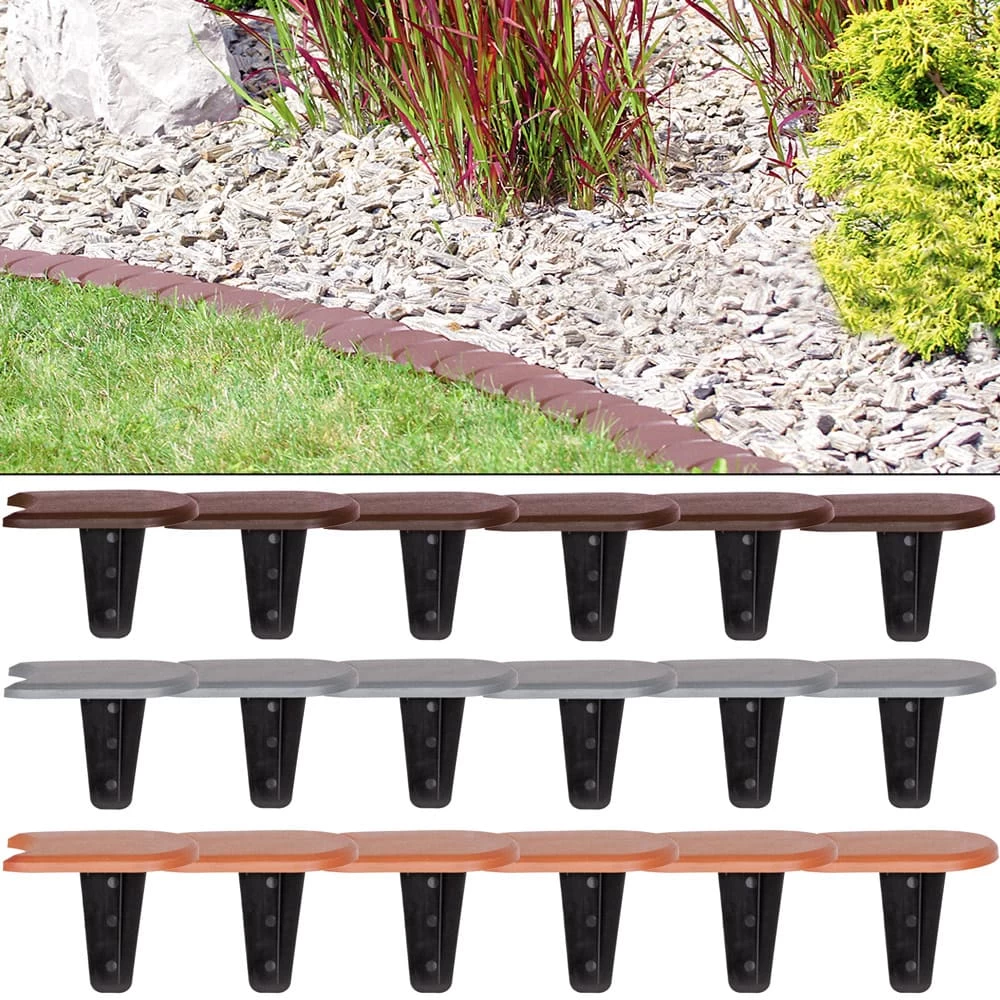 Beeteinfassung 3er-Set Terrakotta 11,4m 3 Beeteinfassung 3er-Set Terrakotta 11,4m