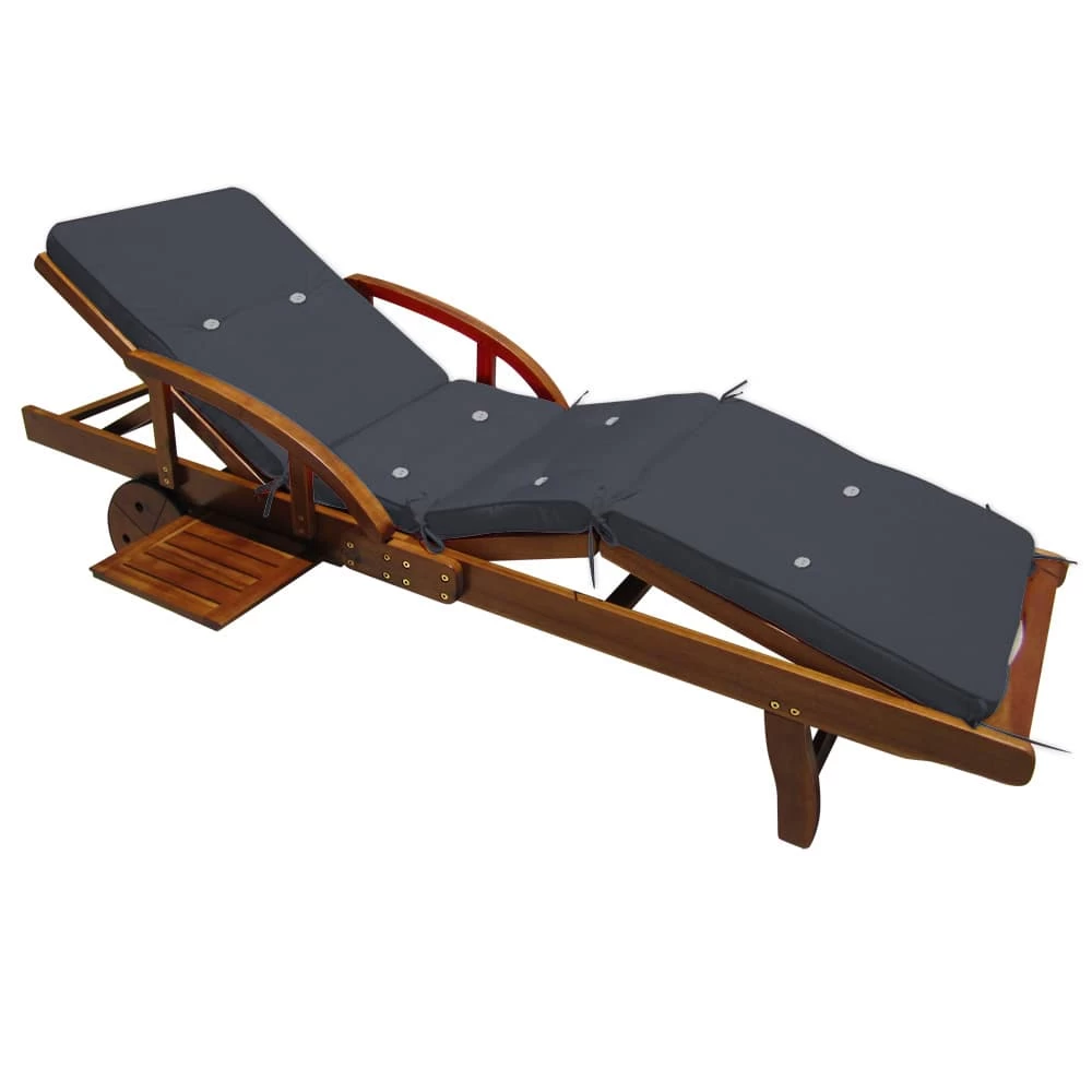 Auflage Sunlounger Anthrazit 195x55x5cm 3 Auflage Sunlounger Anthrazit 195x55x5cm