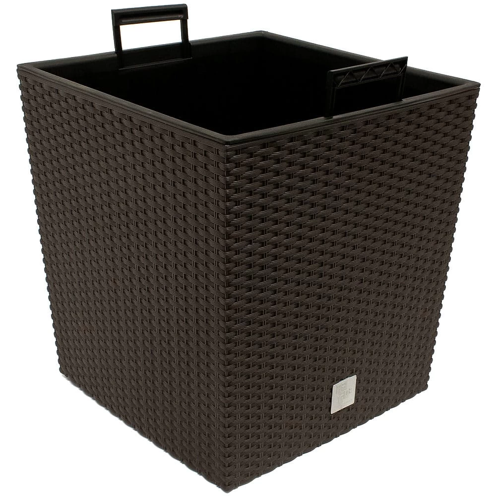 Blumentopf Rato Low 2er-Set Umbra 32x32x33cm 5 Blumentopf Rato Low 2er-Set Umbra 32x32x33cm – Bild 3